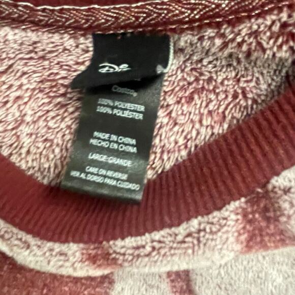 Disney Mickey Mouse Fleece Jogger Lounge Set Size Large Cozy Soft Silhouette - Picture 3 of 4